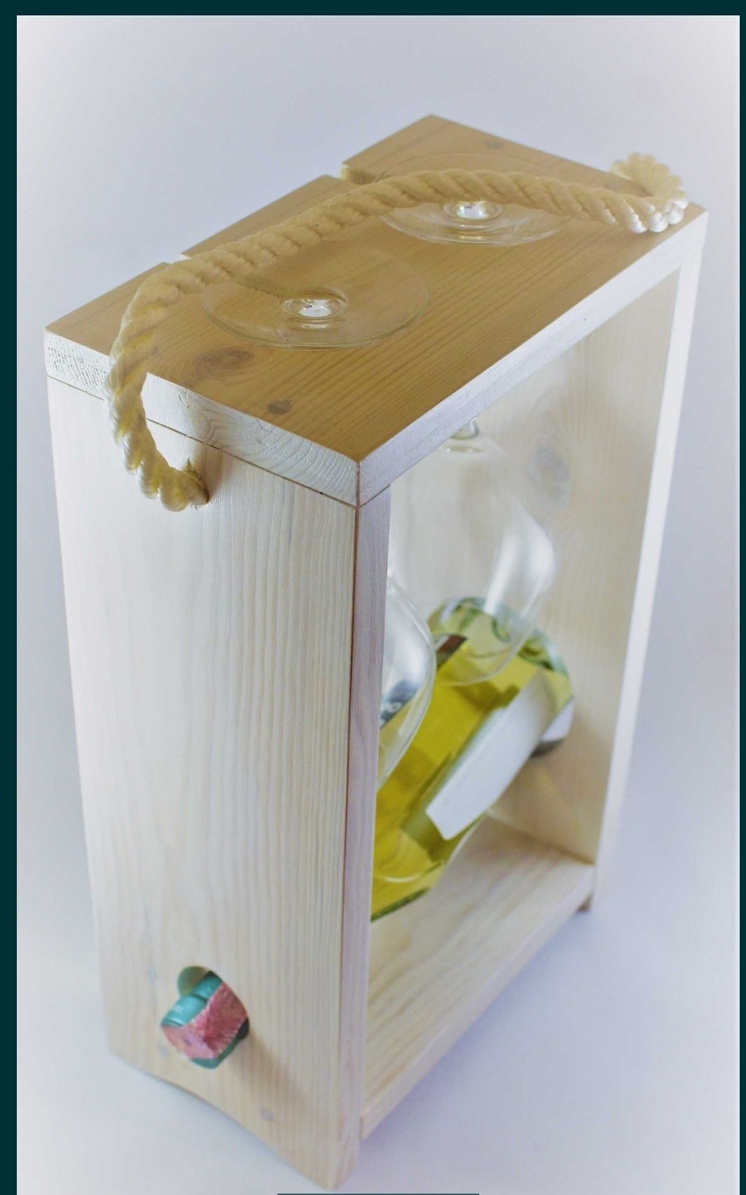 Ящик подставка для переноски  бутилки вина