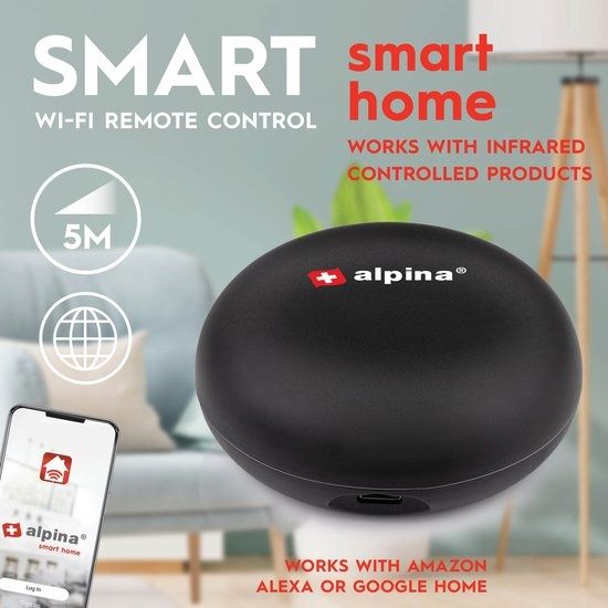 ALPINA INTELIGENTNY DOM Wi-Fi Control urządzenie do sterowania 5m