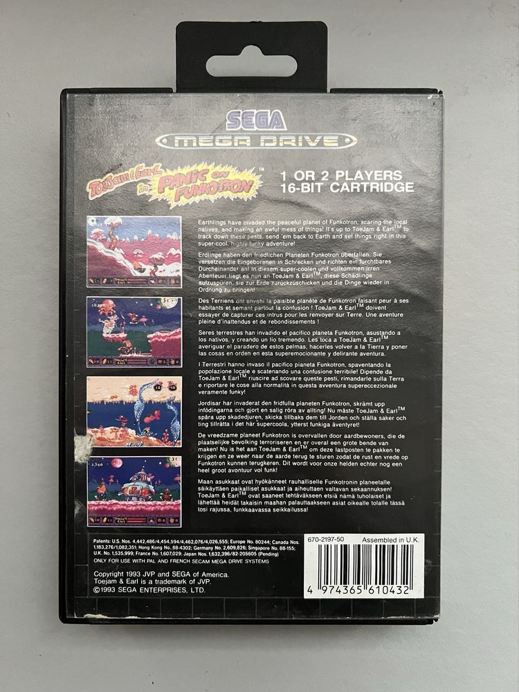 Гра для Sega Mega Drive Toejam & Earl in Panic on Funkotron