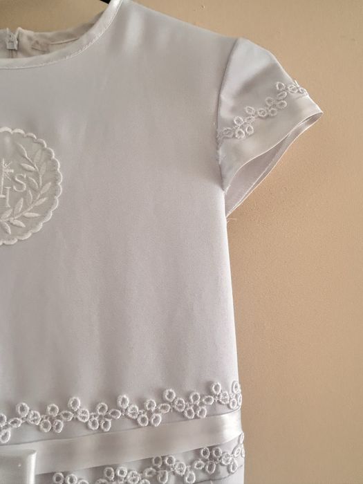 Suknia komunijna r. 140 z dodatkami