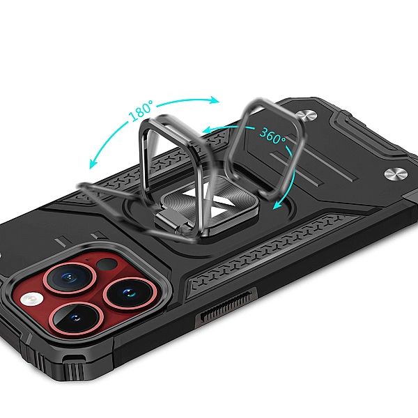 Pancerne etui z uchwytem na palec do iPhone 15 Pro Wozinsky Ring Armor