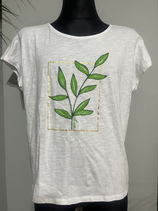 Bawełniana koszulka, damska bluzka z krótkim rękawem