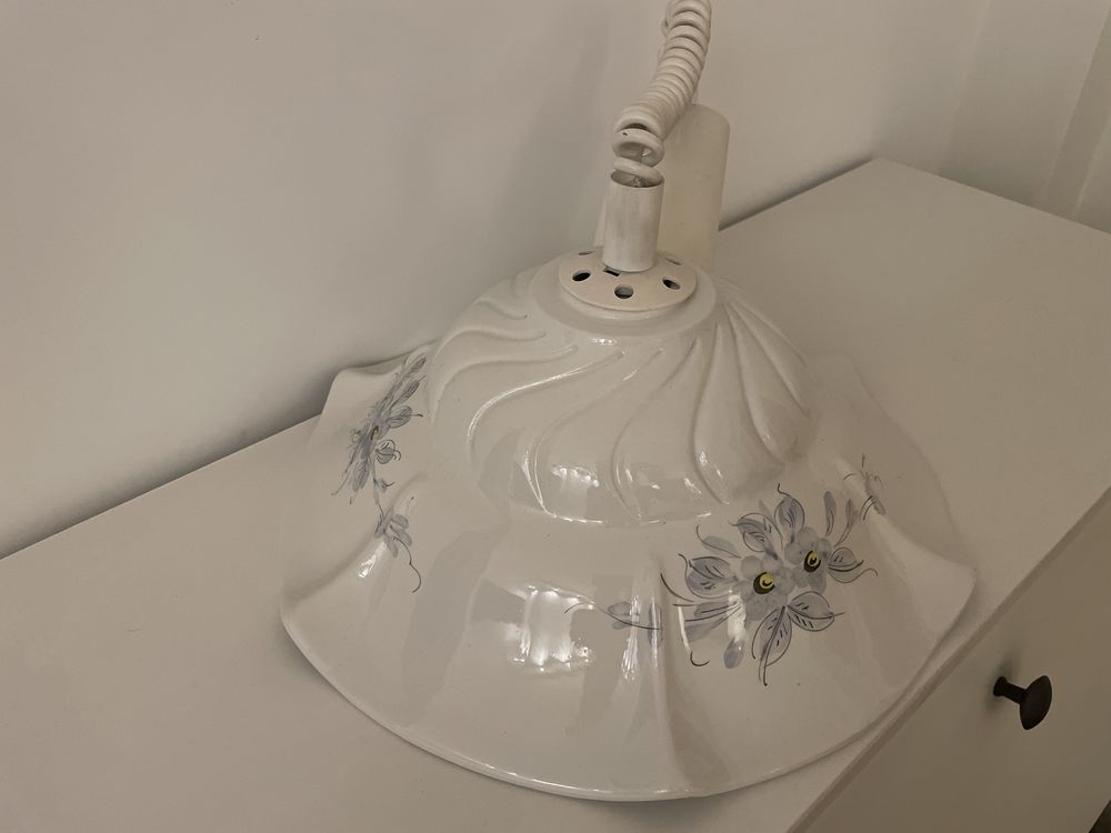 Porcelanowa ceramiczna lampa wisząca, żyrandol