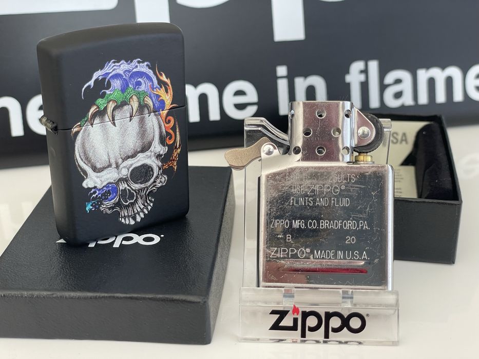 Zapalniczka Zippo Skull Claw Design, czaszka, Black Matte, NOWA