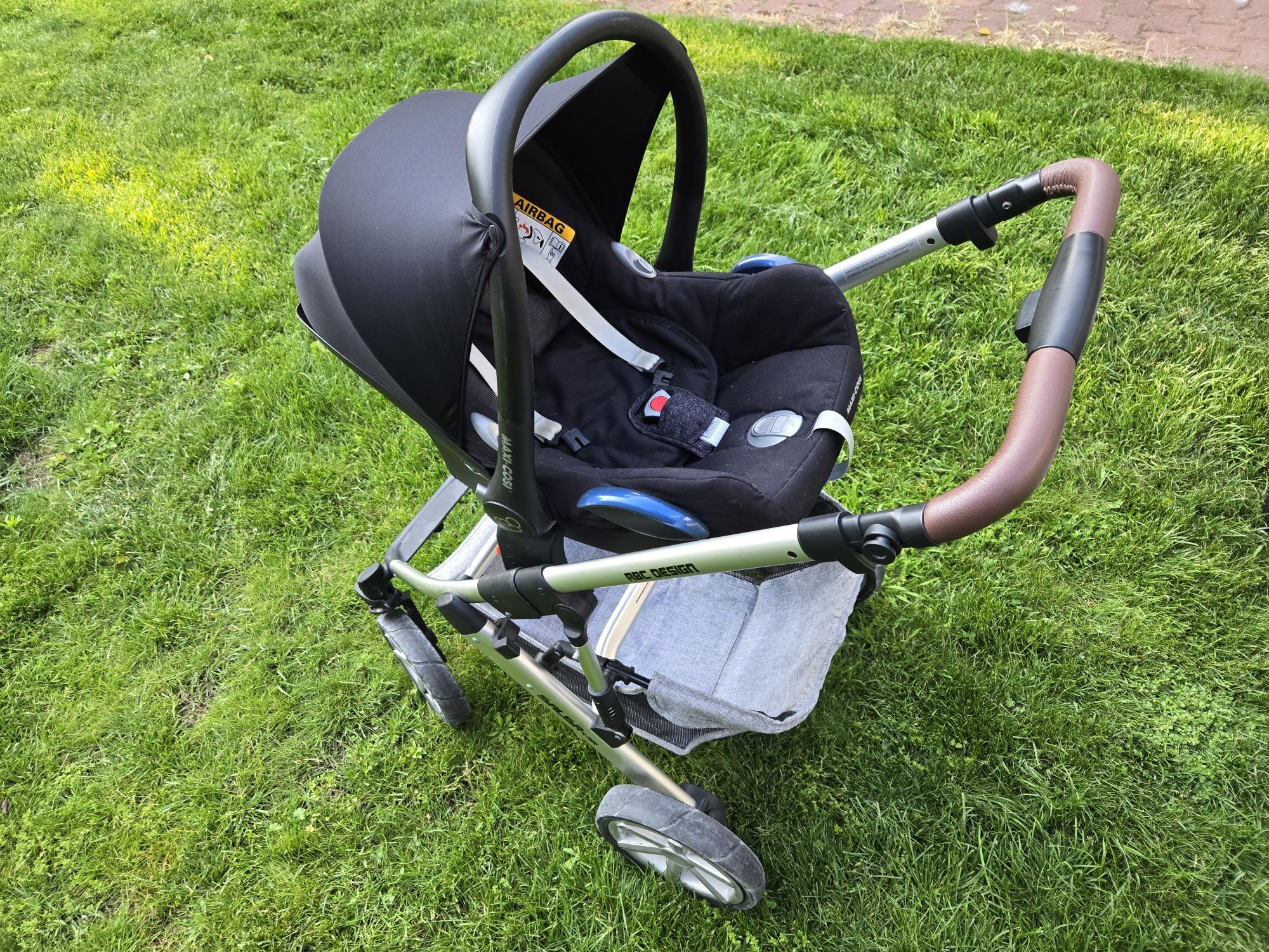 Wózek ABC Design Salsa 4 Air + fotelik MaxiCosi z bazą + akcesoria