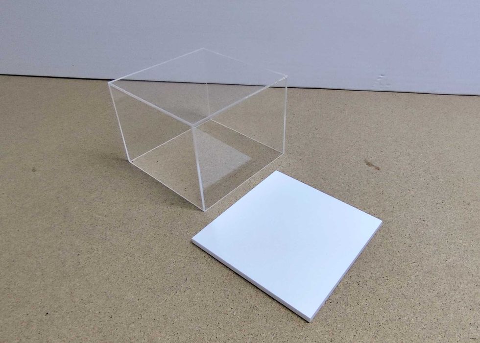 Caixas acrílico proteção de artigos