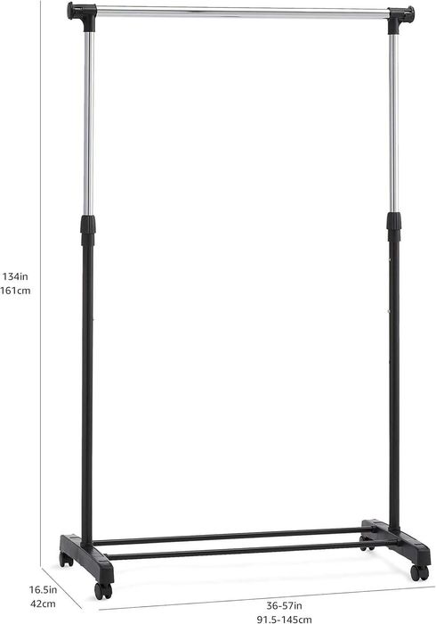 Вішалка для одягу стійка для одягу Amazon Basics