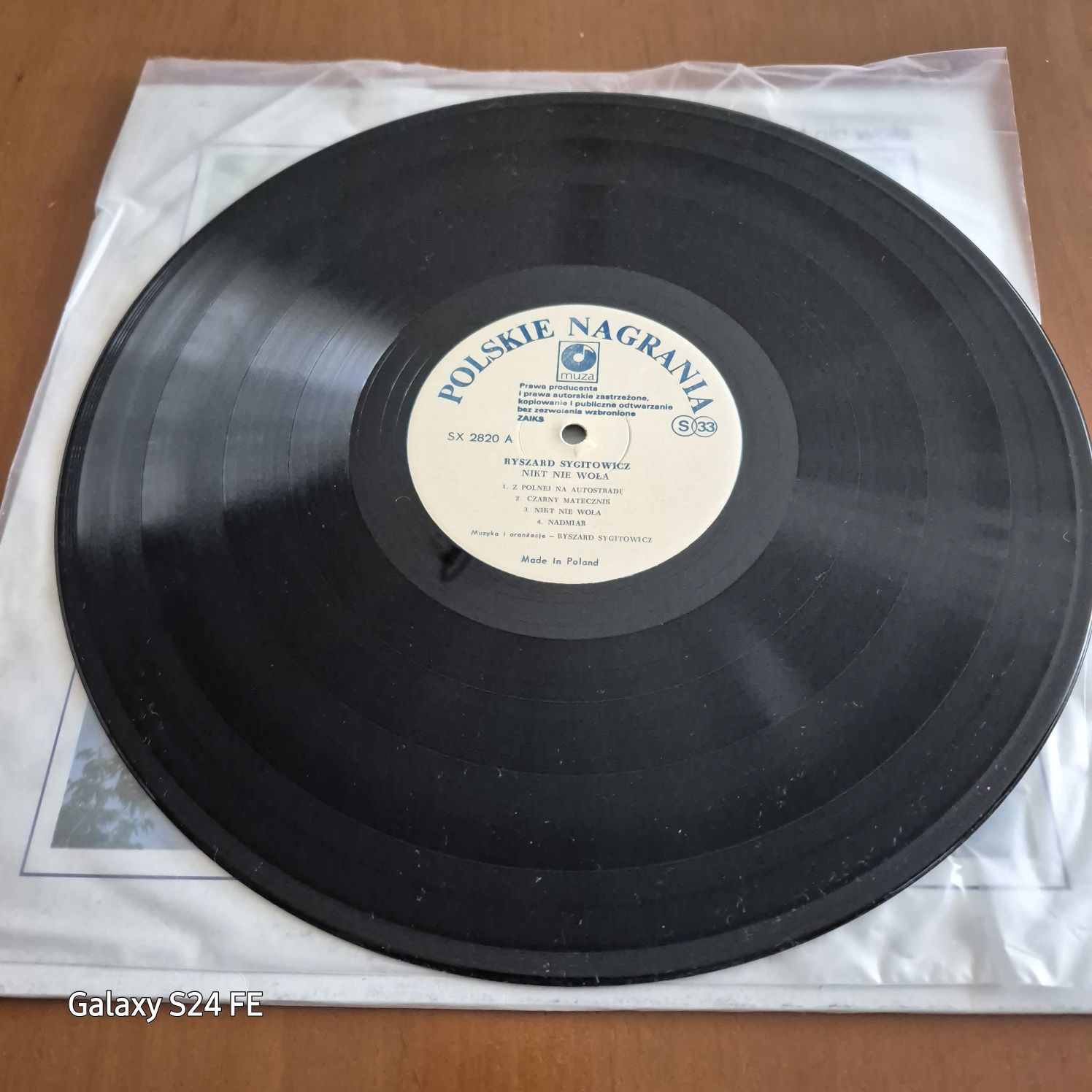 Płyta winylowa/Ryszard Sygitowicz-Nikt nie woła/1989r./Mint.