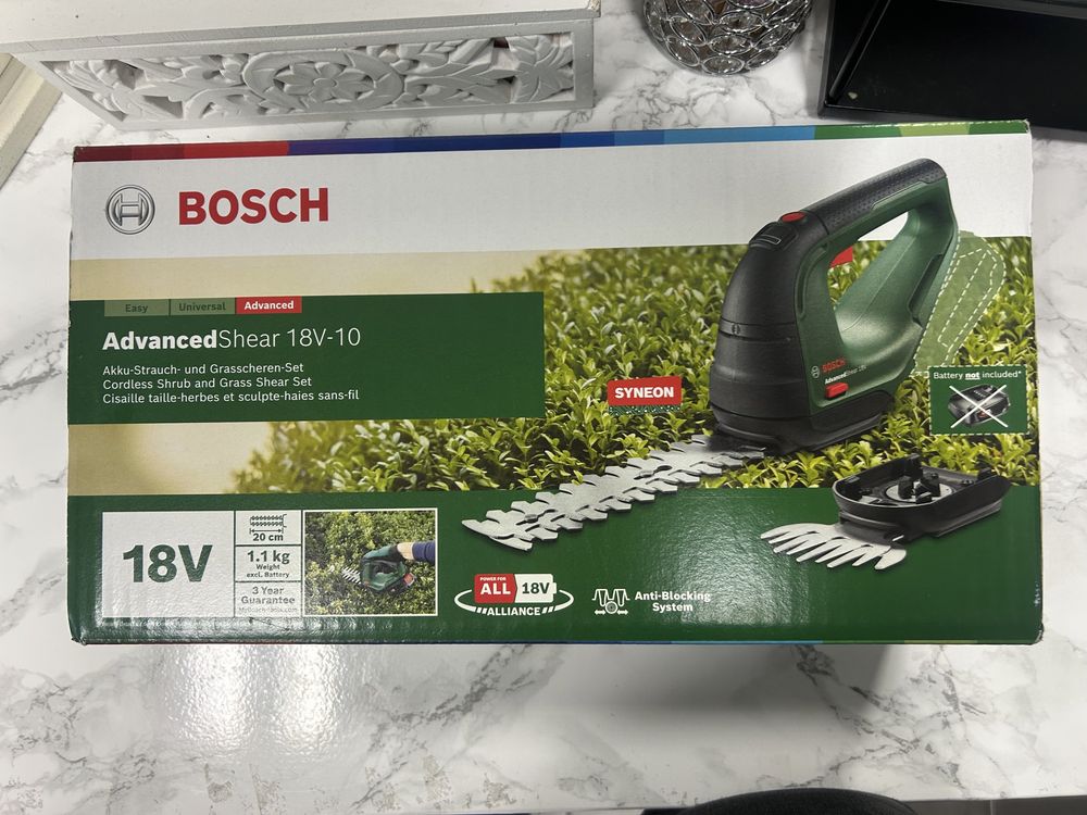 Bosch akumulatorowe nożyce do trawy i krzewów