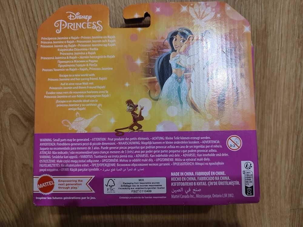 DISNEY PRINCESS Księżniczka Dżasmina i Tygrys Radża HLW82 HLW83