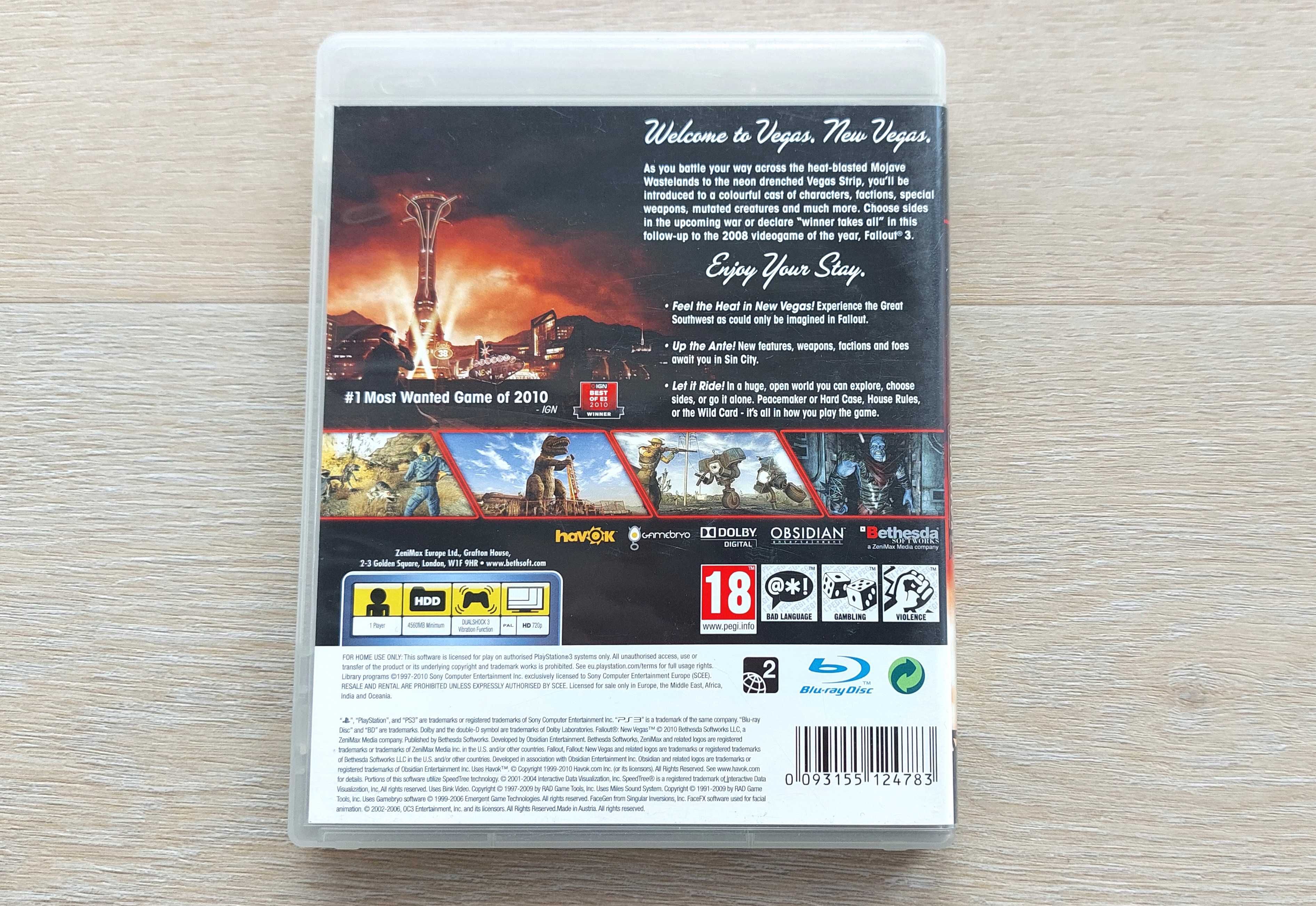 Fallout New Vegas [PS3] - PŁYTA BEZ ŻADNYCH RYS