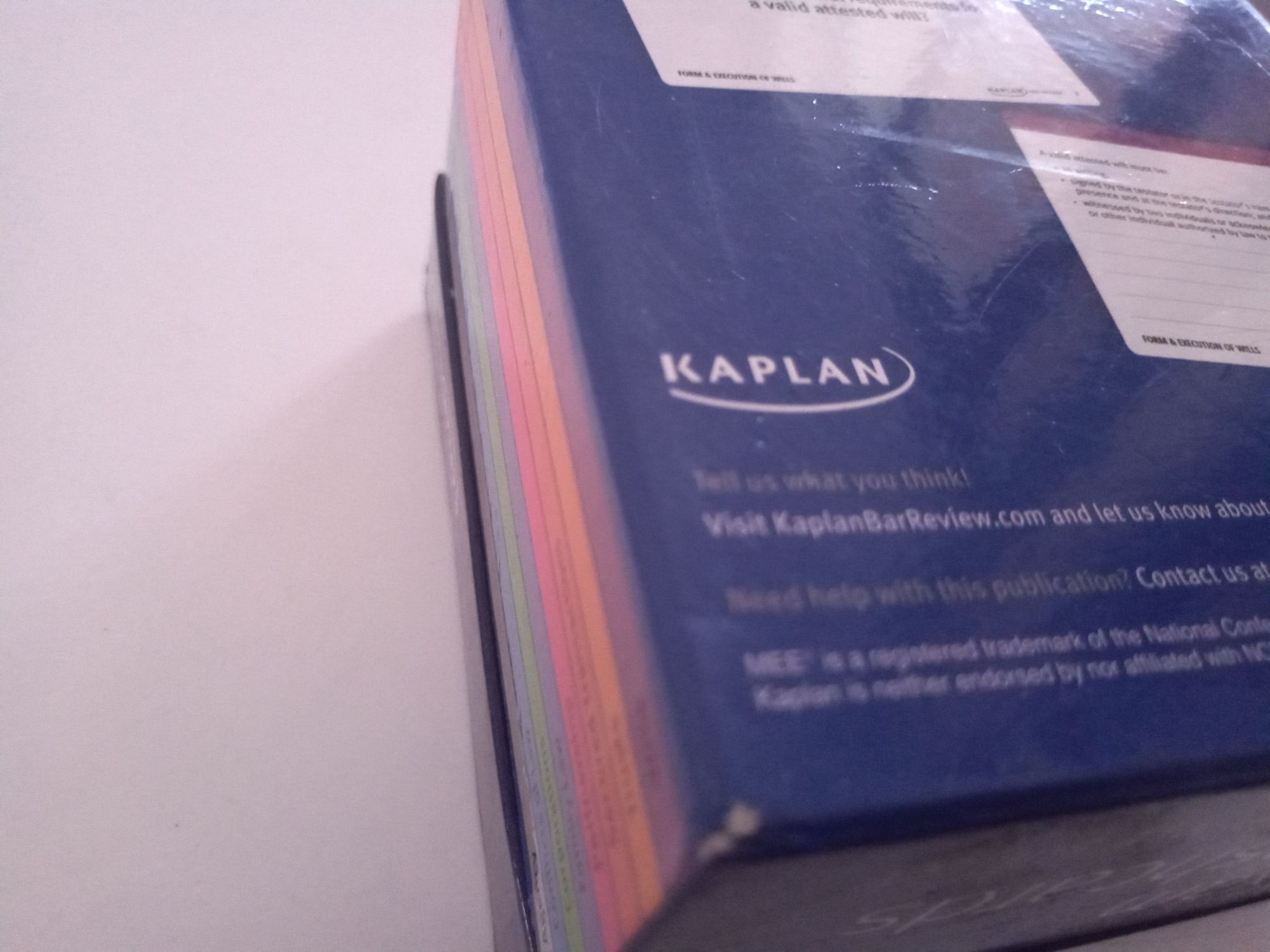 Kaplan Bar Exam MEE Flashcards 500 color-coded cards