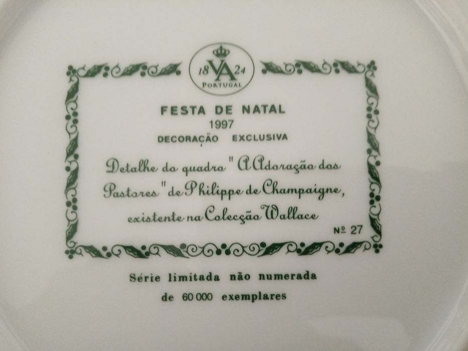 Prato coleção Vista Alegre N-27