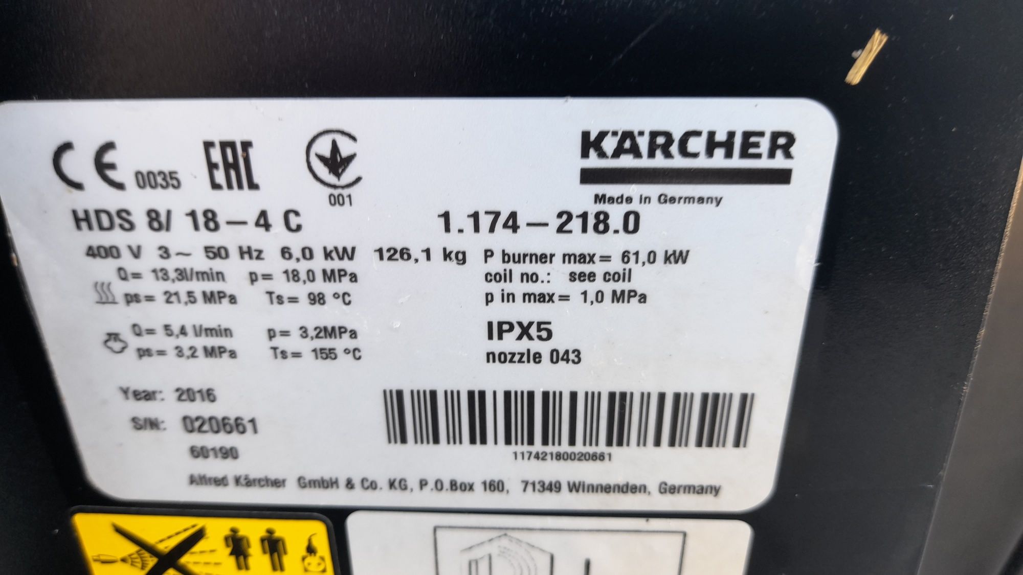 Myjka Karcher HDS 8/18-4 C