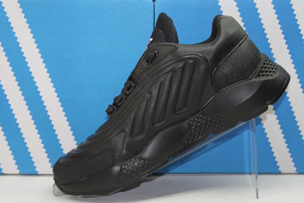 Adidas - черные кроссовки кеды кросівки из натуральной кожи(10-50чер.)