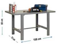 Bancada de Trabalho BT6 METALIC 1500 cinza 830X1500X730 mm