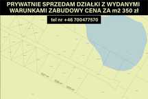 Działki z wydanymi warunkami zabudowy dołuje