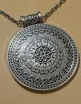 Wisiorek boho, viking style, srebro tybetańskie