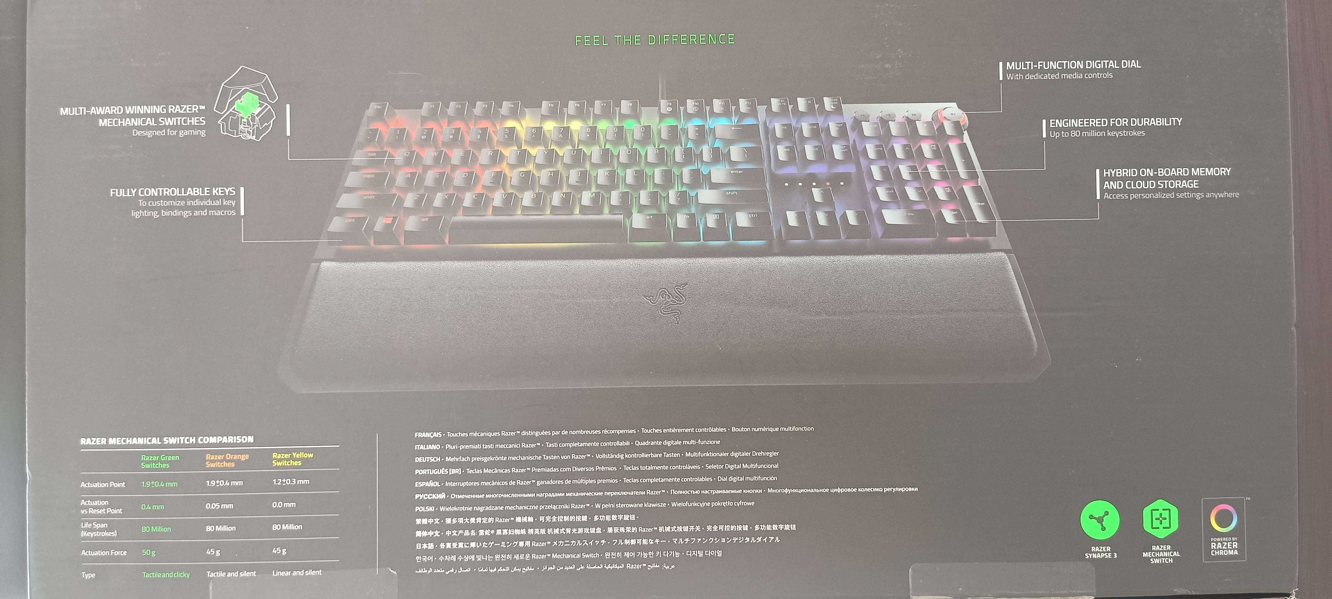 Teclado Razer Blackwidow Elite (oferta rato deathadder chroma)