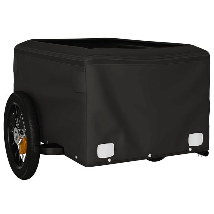 vidaXL Przyczepka rowerowa dla zwierząt, czarna, 30 kg, żelazo