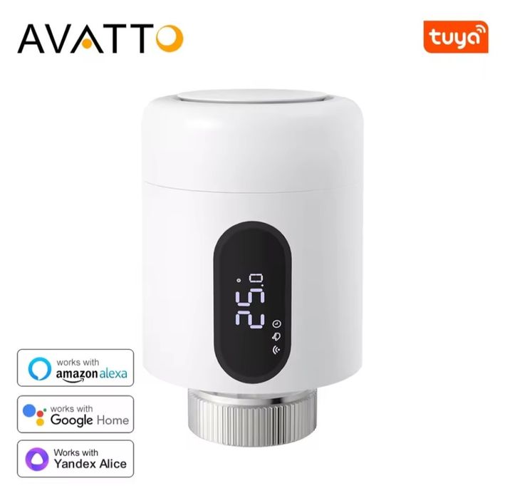 Розумний  терморегулятор (термоголовка) для радіатора опалення