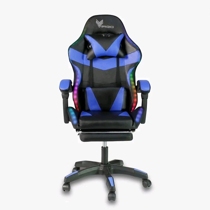 Комп'ютерне геймерське крісло з LED-підсвіткою Virgo Vecotti GT PRO