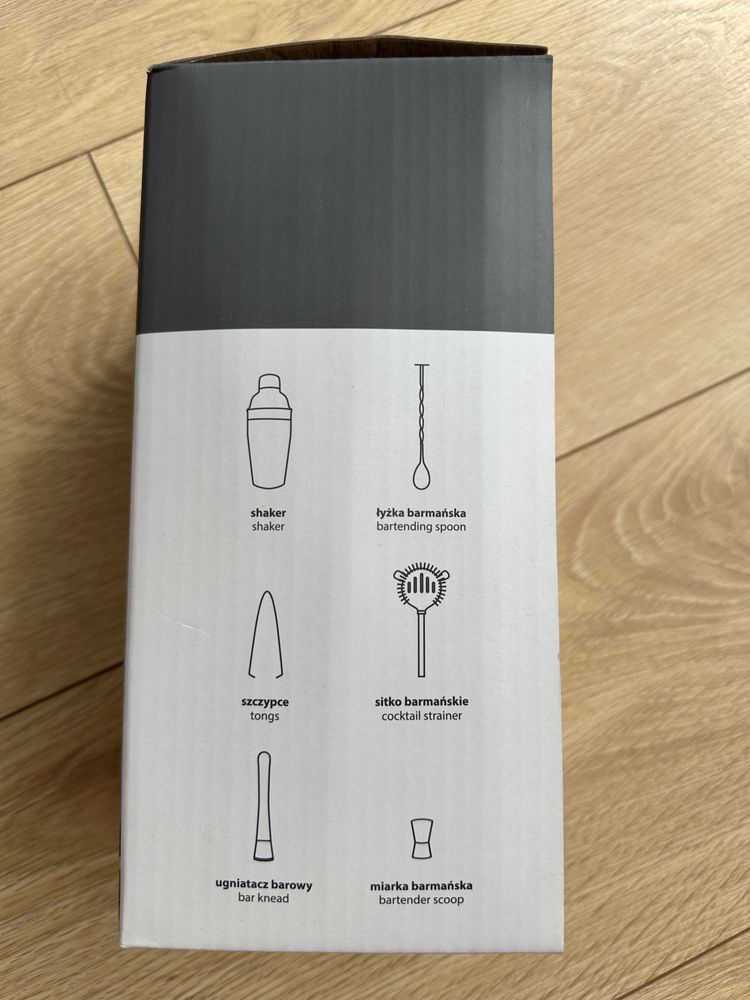 zestaw akcesoriow barmanskich cocktail shaker set