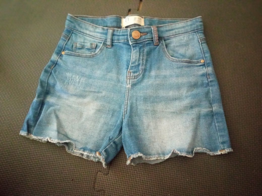 Calções de ganga para menina