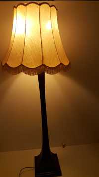 stara Lampa stojąca mosiądz  lata 70-te Vintage abażur