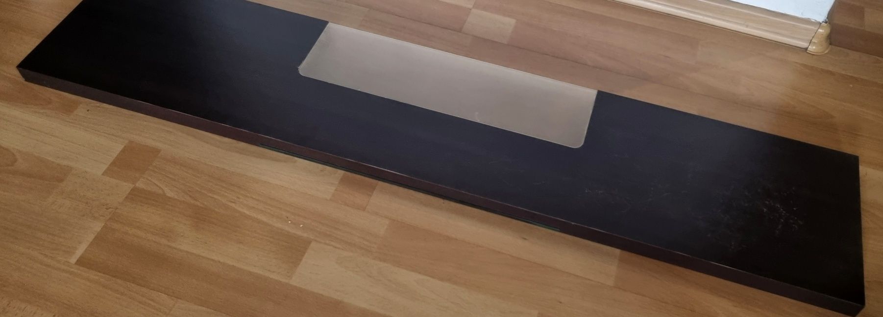 Polka wisząca  z oswietleniem wenge 25x129cm
