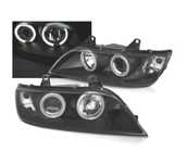 FARÓIS ANGEL EYES CCFL BMW Z3 FUNDO PRETO 96-02