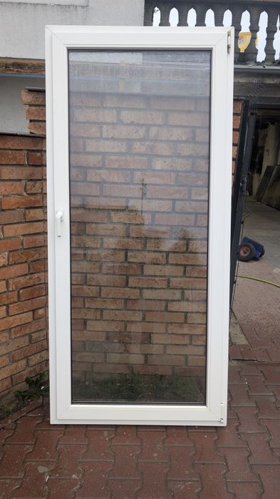 KR HAUS drzwi 99x215 20 szt balkonowe białe używane okna drzwi POZNAŃ