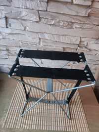 Новый металлический складной стульчик