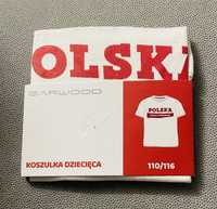 T-shirt, koszulka dziecięca POLSKA Biało- Czerwoni 110-116, 5-6 lat.