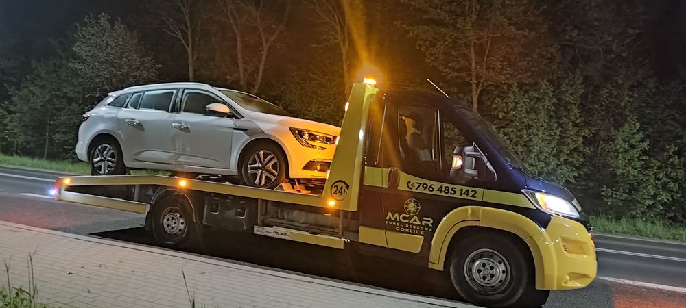 Pomoc drogowa 24h Laweta Gorlice Autolaweta Transport Pojazdów Tir