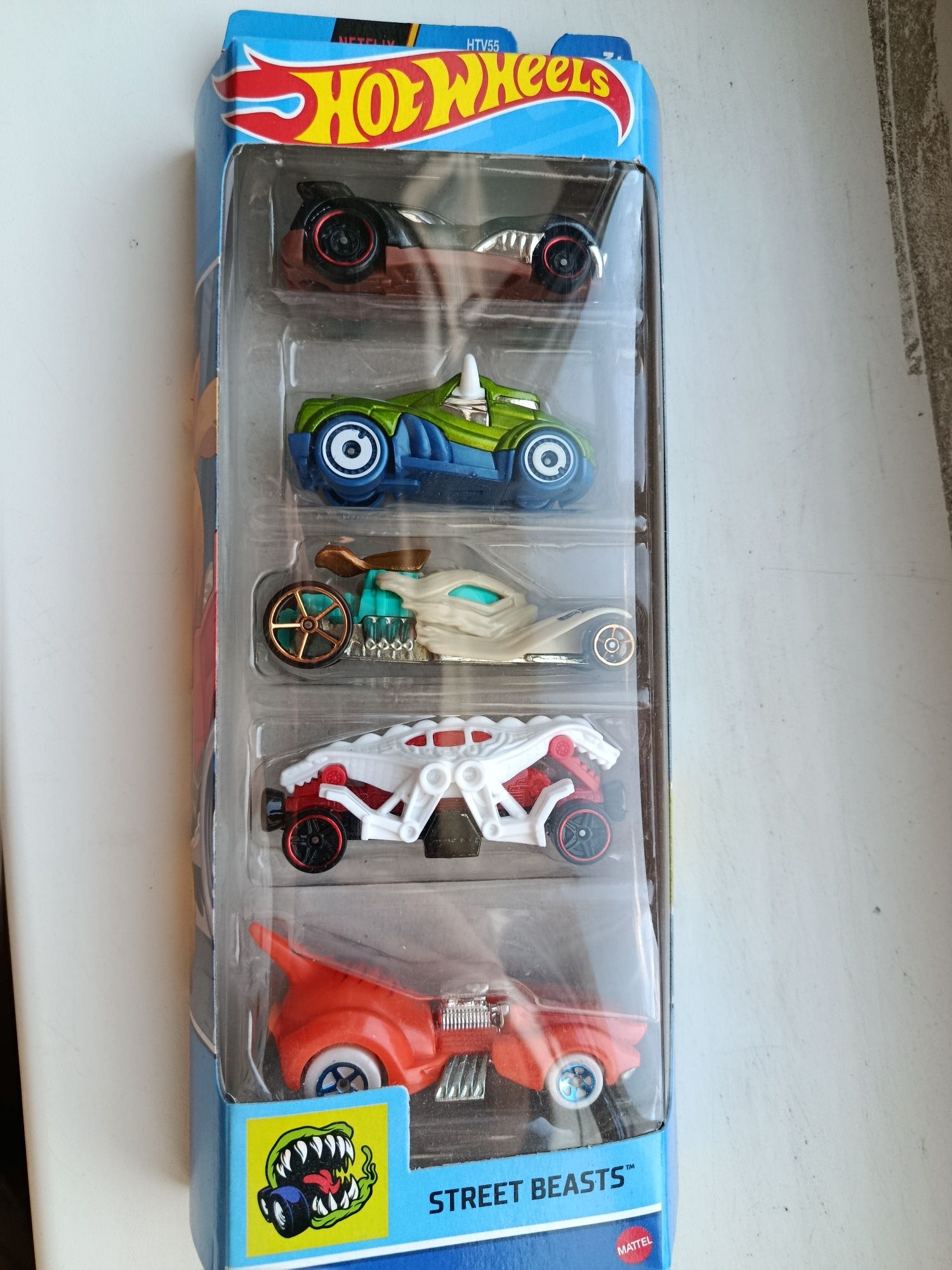 Набір з 5-ти машинок hhot wheels 5-pack - 2022 street beasts - hfv91