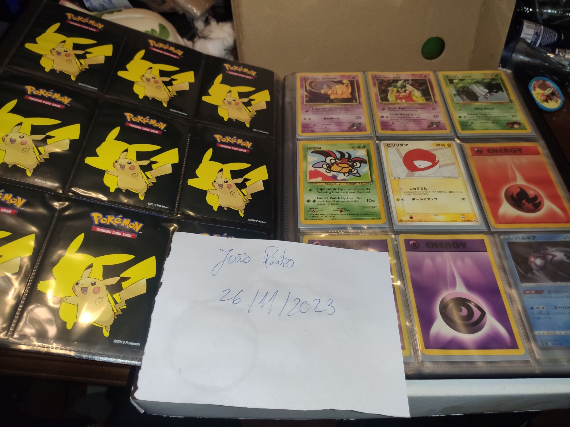 Cartas Pokémon binder