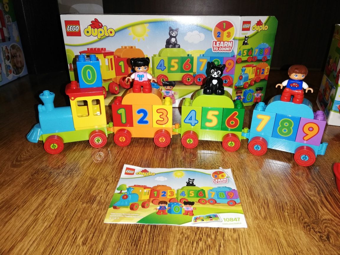 Lego duplo pociąg z cyferkami 10847 łódka dla maluszka 10567