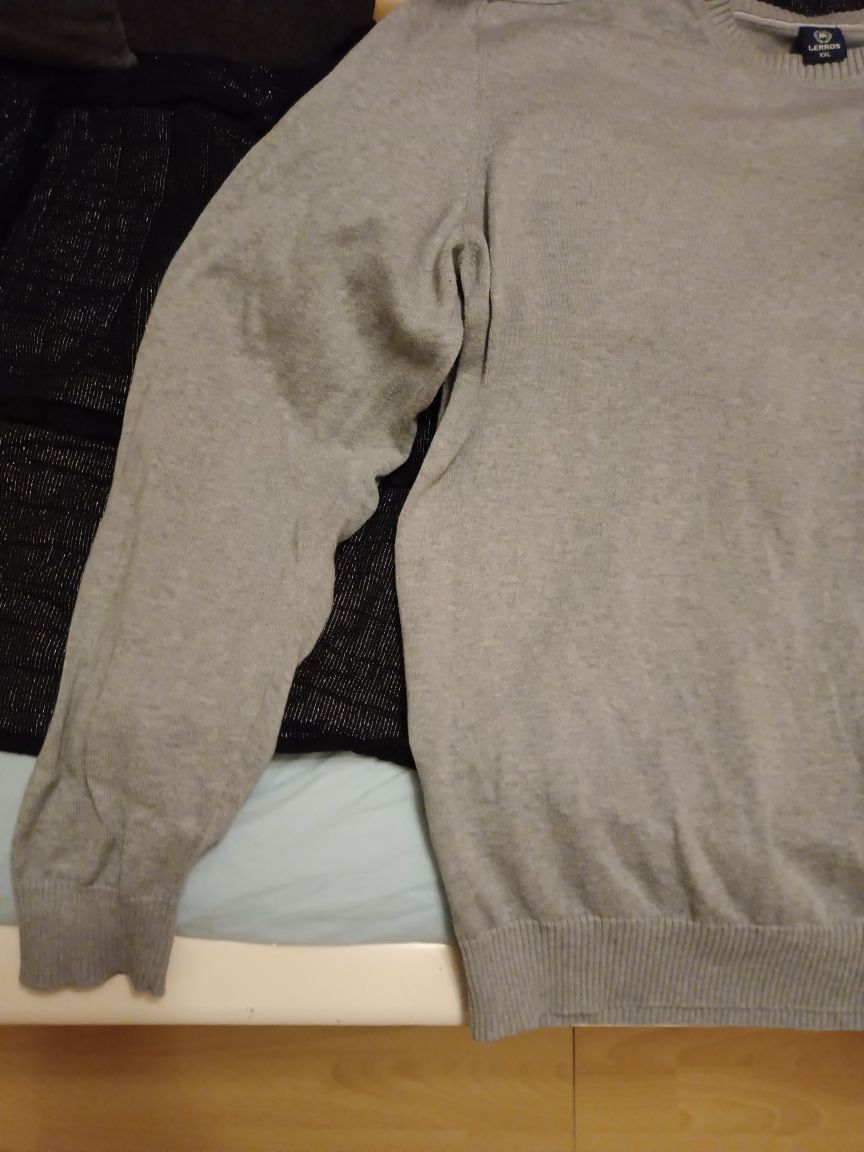 Sweter XXL LERROS dopasowany meski