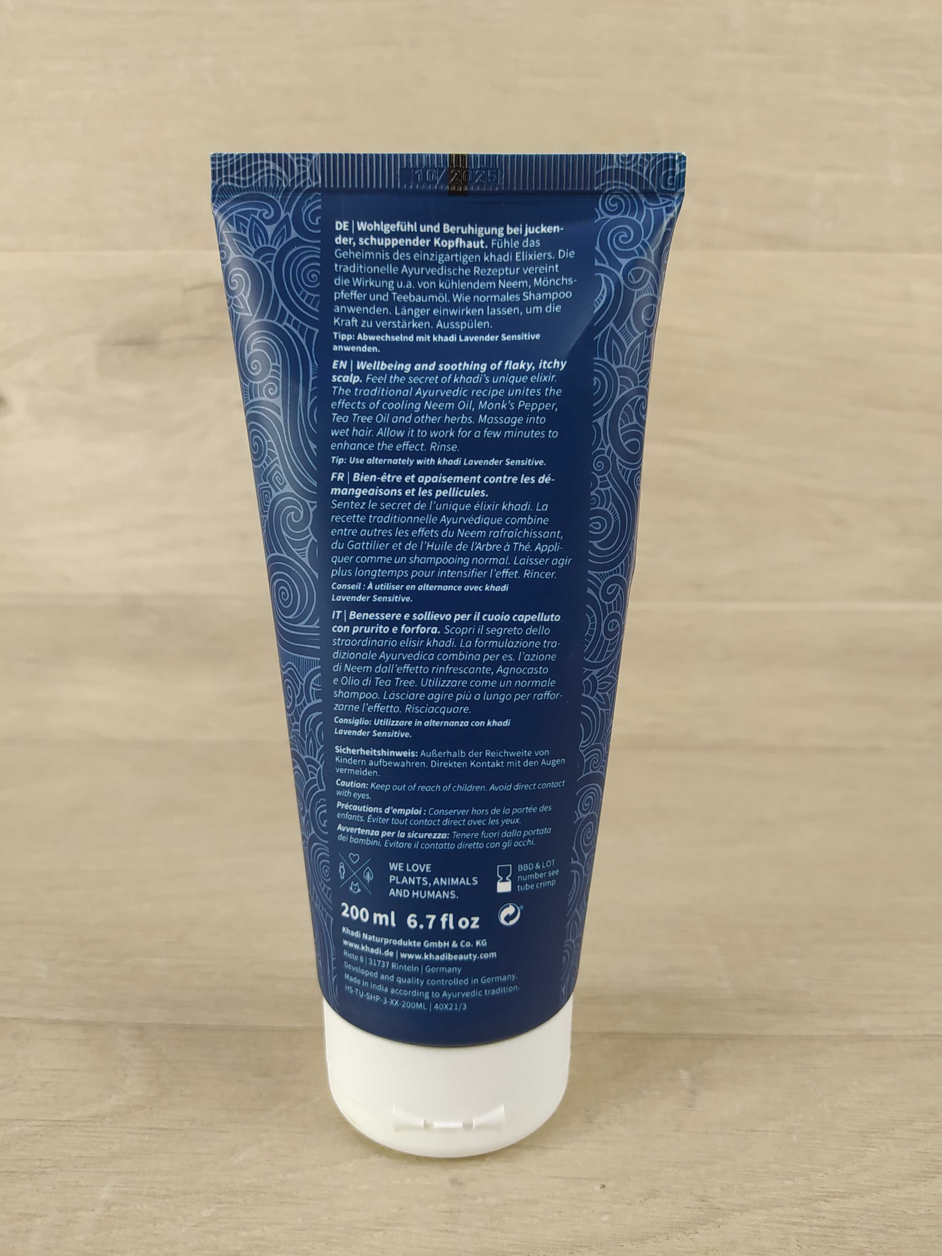 khadi NEEM BALANCE Szampon ajurwedyjski Przeciwłupieżowy 200 ml