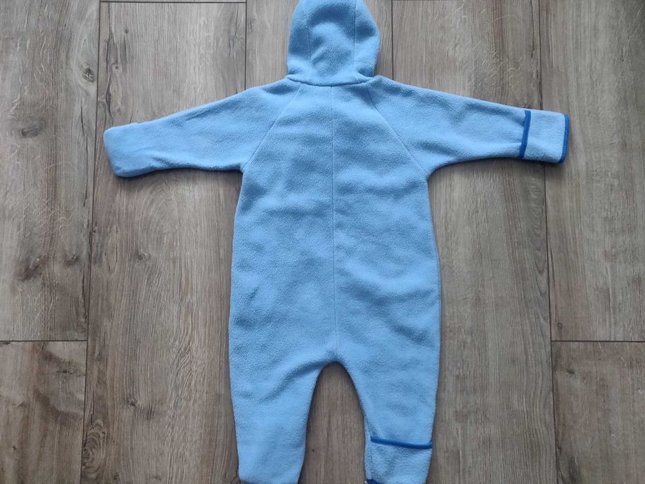 Флисовый человечек - пижама Pistachio на 2 года, голубого цвета