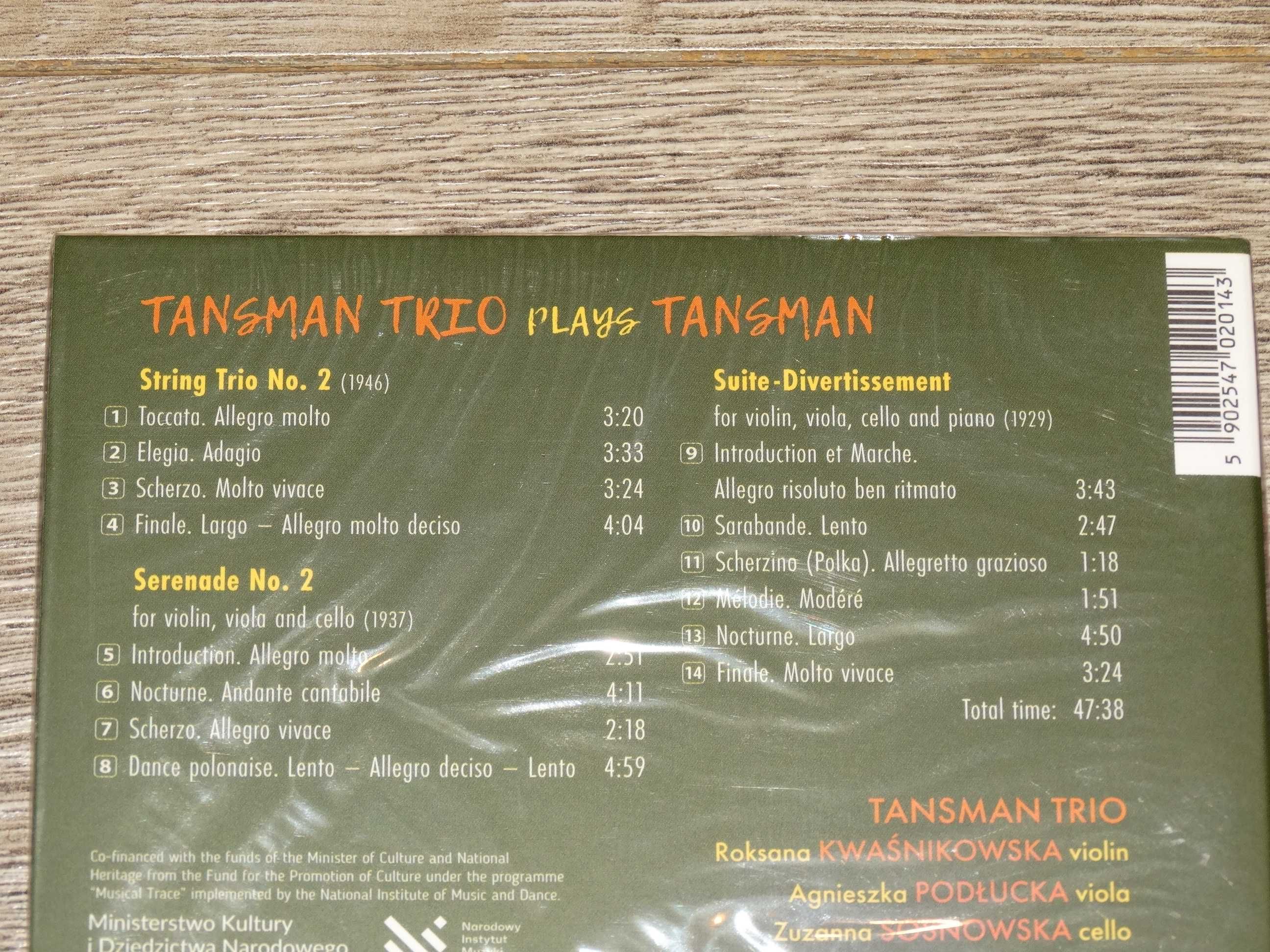 Tansman Trio Plays Tansman CD