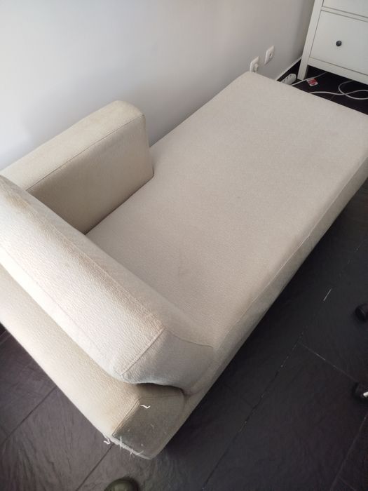 Chaise-longue pés metalicos