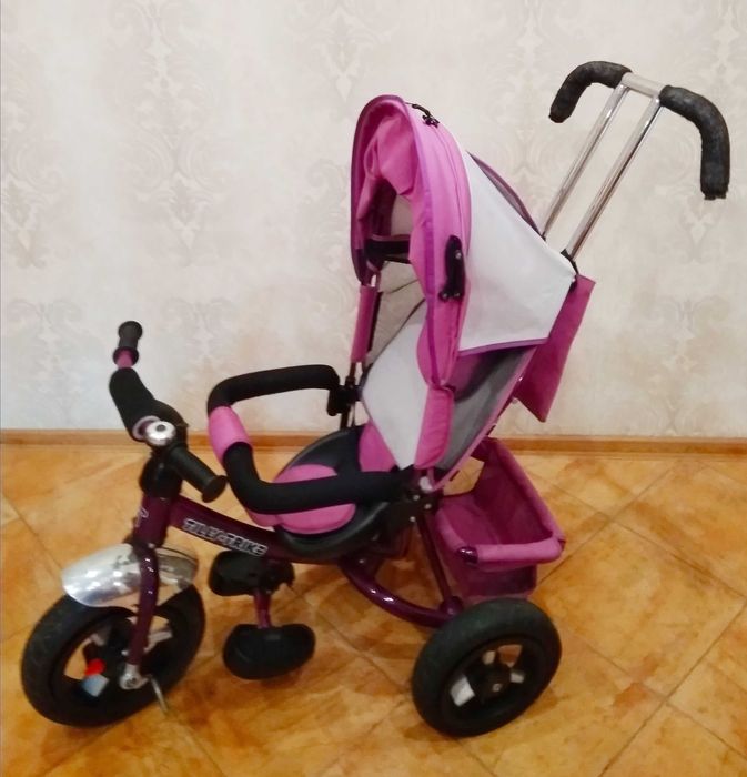 TILL%TRIK Детский трёхколёсный с родительской ручкой Велосипед-Коляска