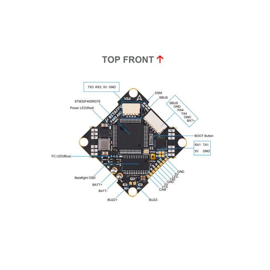 BetaFPV F405 V3 AiO 2-4S 20A kontroler lotu FPV