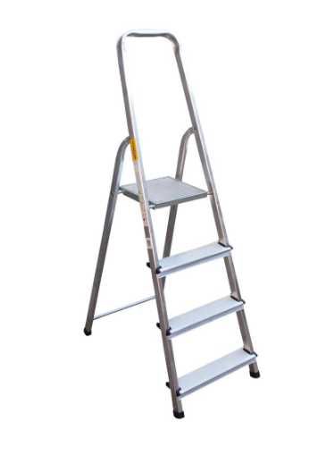 Nowa Uniwersalna Drabina Aluminiowa 4-stopniowa Z Podestem 125 kg !