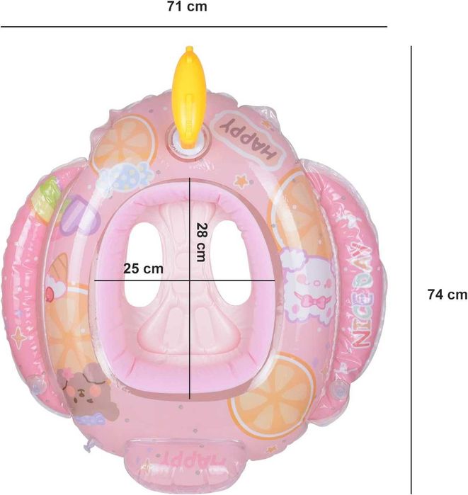 koło dmuchane fotelik dla niemowląt i dzieci z pistoletem na wodę