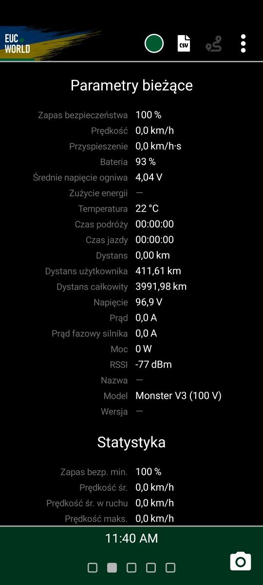 Begode Monster v3 100v 2300wh (do 90-100 km przebiegu)