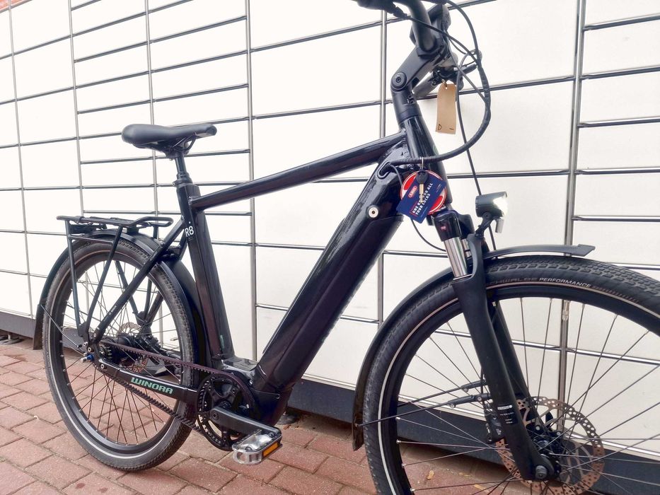 FV23% Rower elektryczny WINORA Sinus 60 cm - BOSCH 625Wh - pasek Gates
