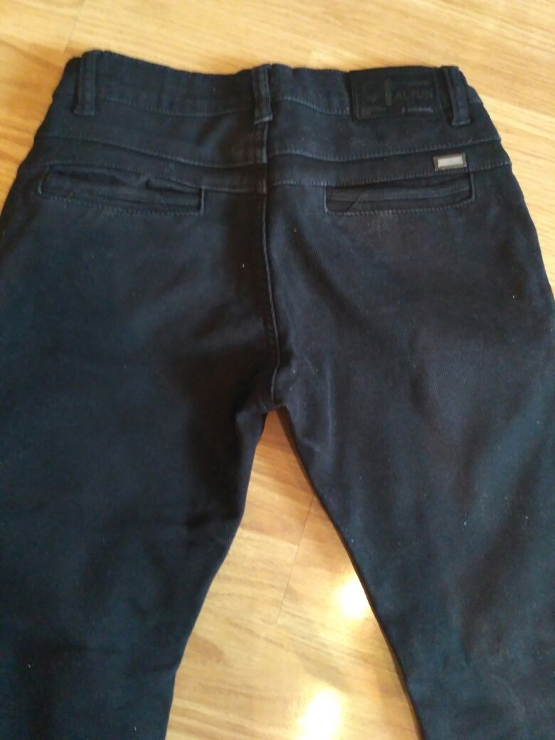 Теплые джинсы, Altun, вельвет,на флисе, с ремнем на рост от 152 и выше